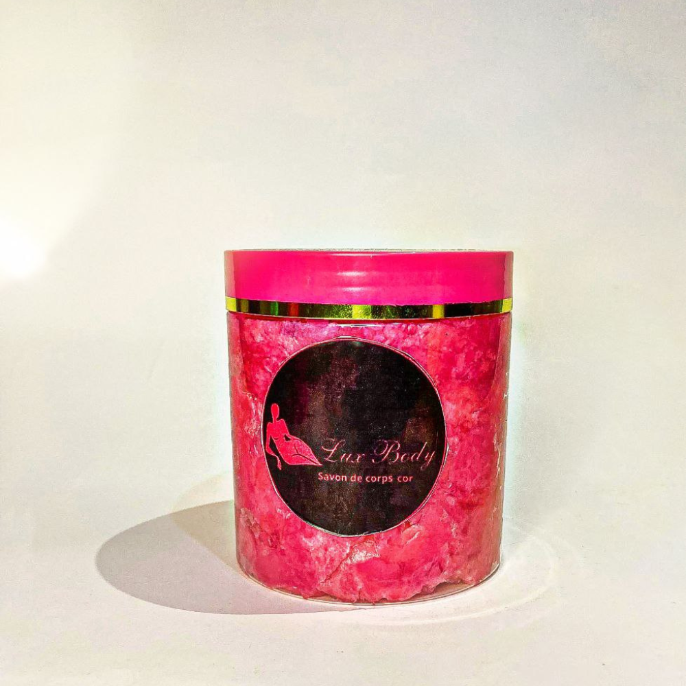 Le savon crémeux rose